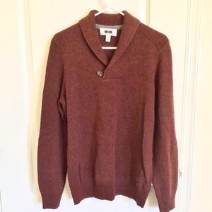 NEW Joseph Abboud Mens V neck wool blend sweater M